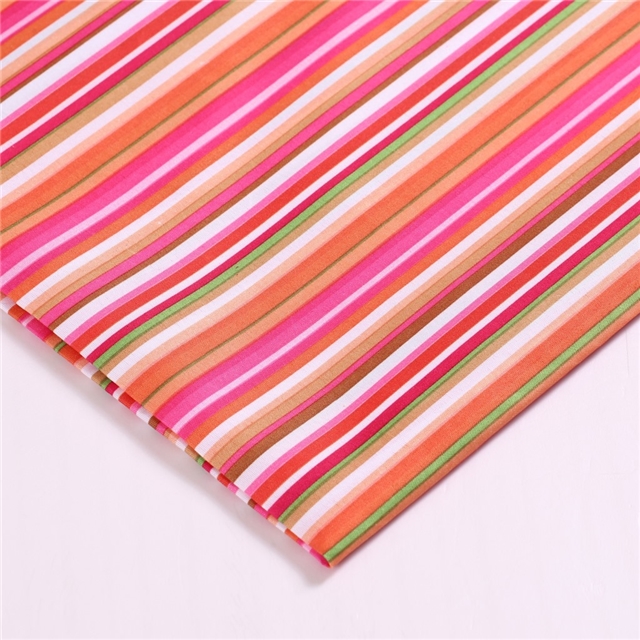 printed 100％ Polyester stripe 100％ Polyester fabric