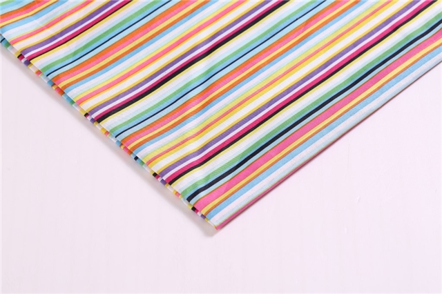printed 100％ Polyester stripe 100％ Polyester fabric