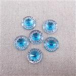 Crystal bead, blue
