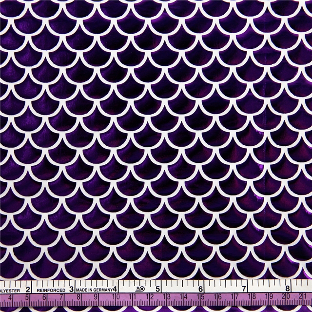 20"*58" 50*145cm laser knitting 4 ways stretch knit fabric purple