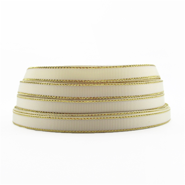 3/8" 9mm gold GROSGRAIN 3/8