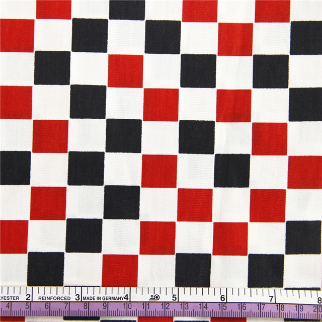 20"*58" 50*145cm 100％cotton Geometry fabric red plaid