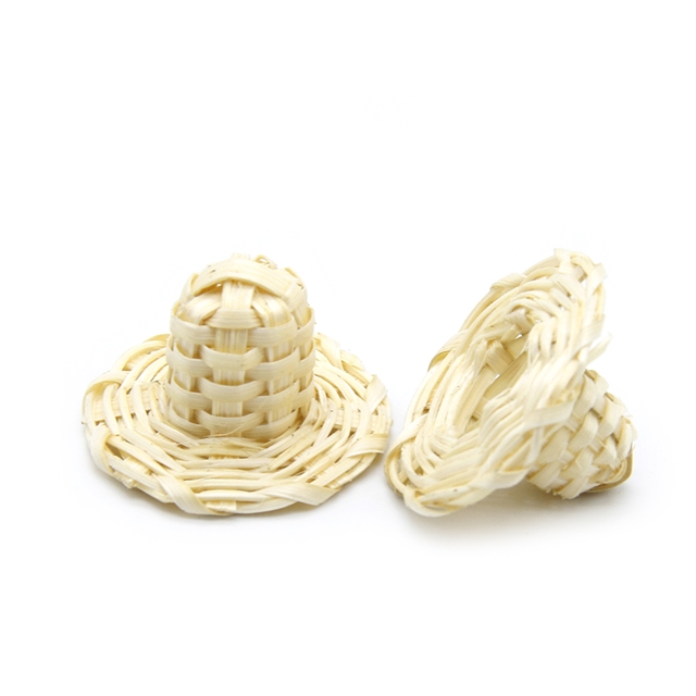 Rattan earrings and earrings pendant accessories