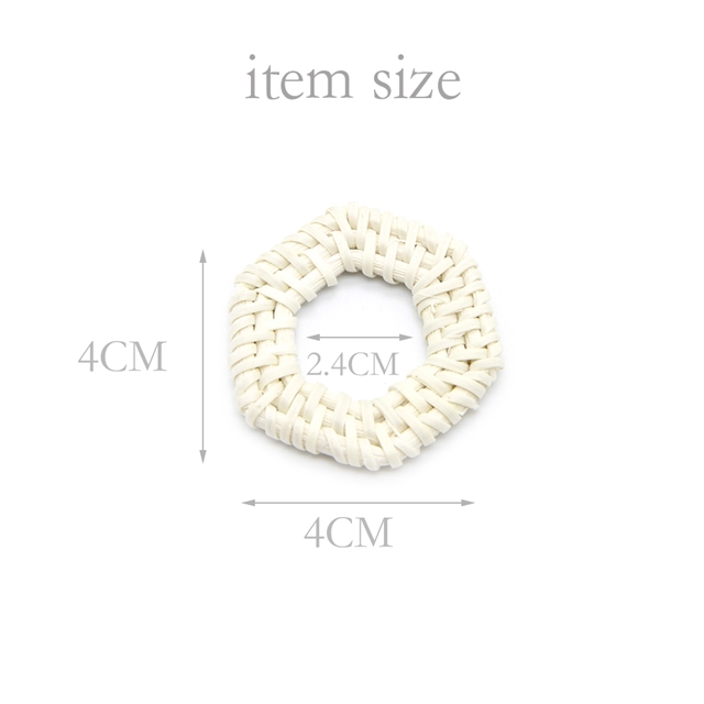 Rattan earrings and earrings pendant accessories