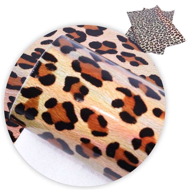 leopard print synthetic leather 20*33cm(7.9*13