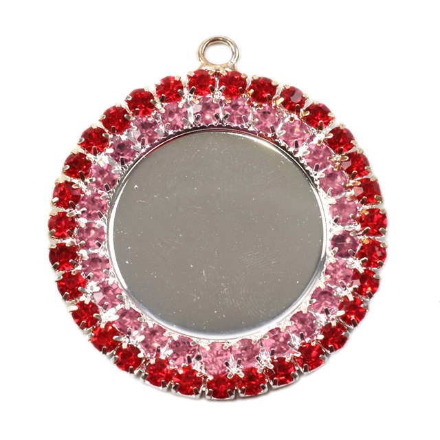 rhinestone pedestal red+pink