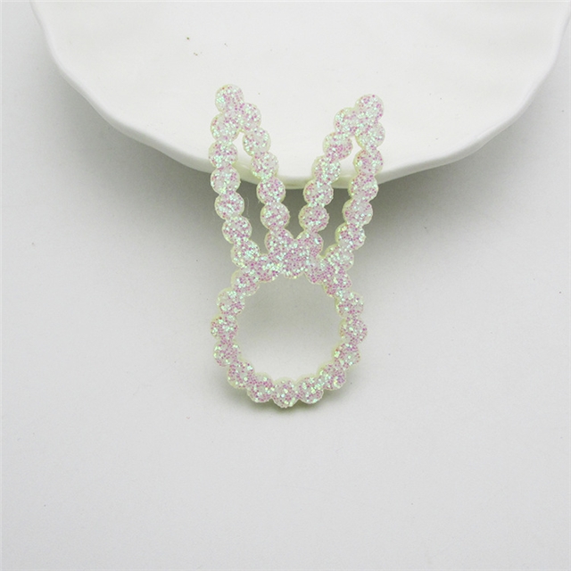 glitter accessories White rabbit 5*2.5cm(2*1