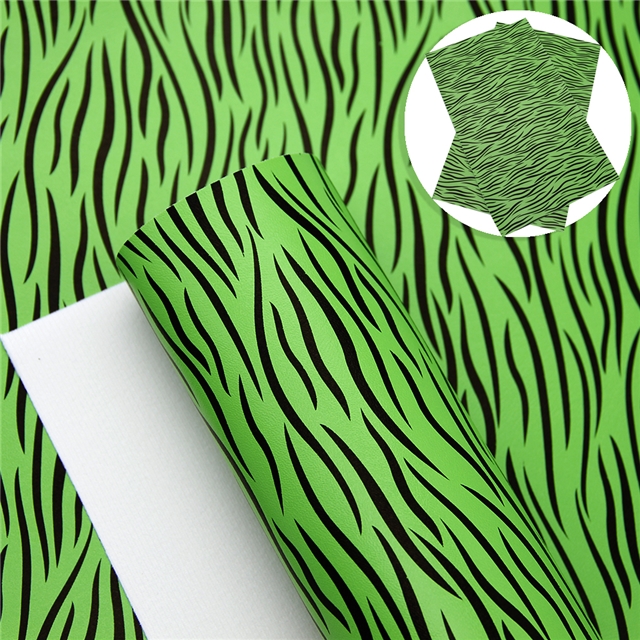 synthetic leather zebra pattern synthetic leather 20*33cm(7.9*13