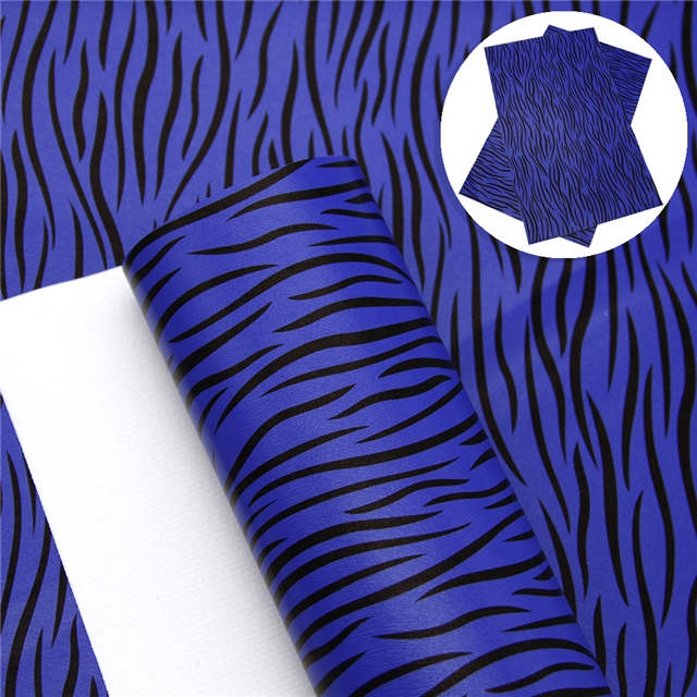 synthetic leather zebra pattern synthetic leather 20*33cm(7.9*13