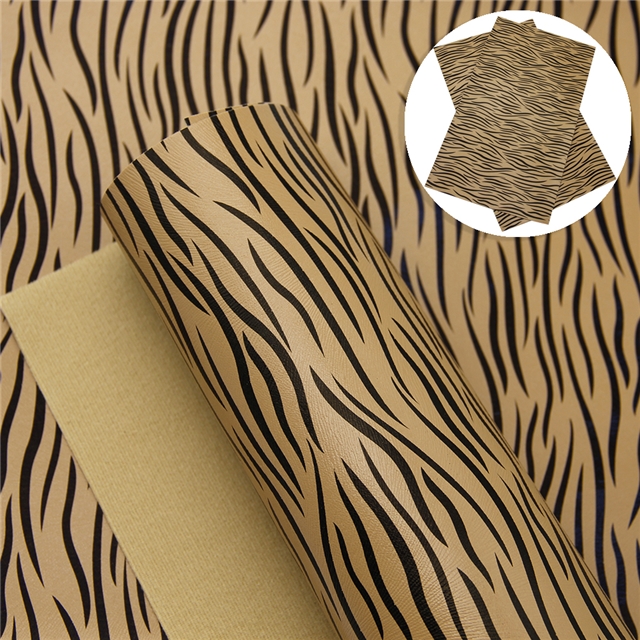 synthetic leather zebra pattern synthetic leather 20*33cm(7.9*13