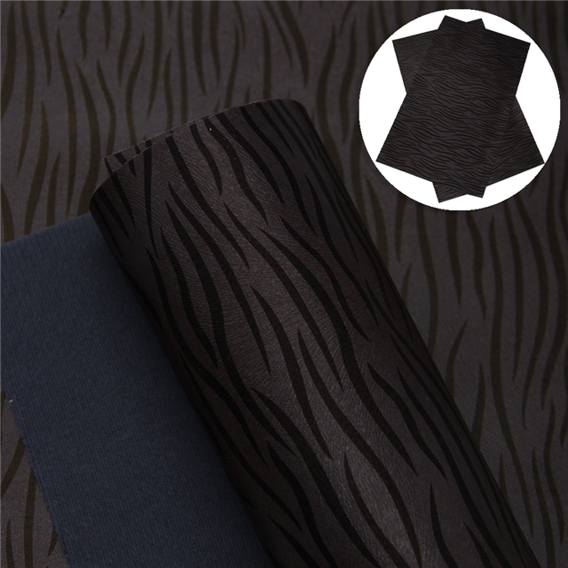 synthetic leather zebra pattern synthetic leather 20*33cm(7.9*13