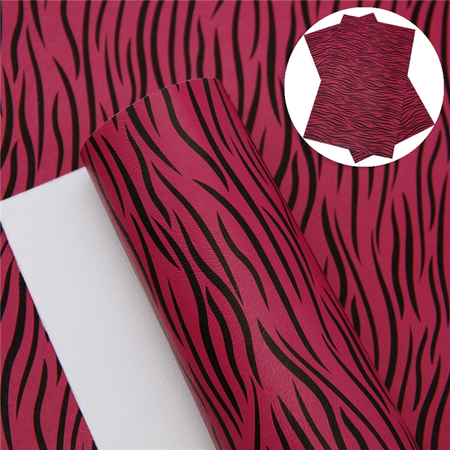 synthetic leather zebra pattern synthetic leather 20*33cm(7.9*13