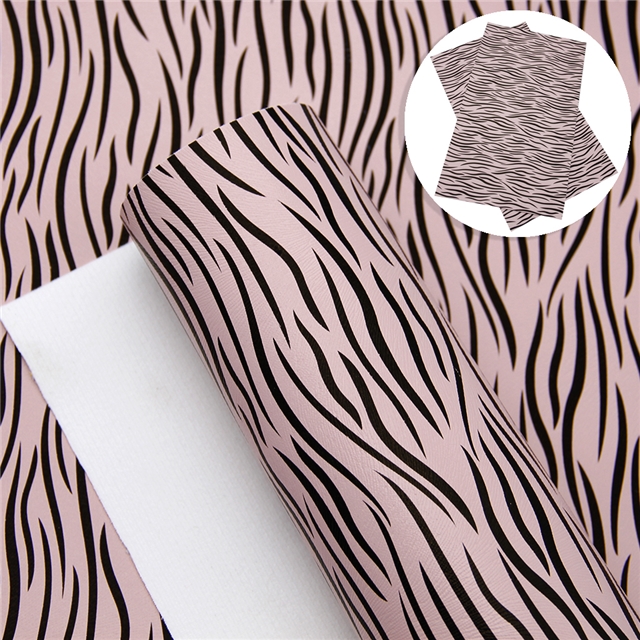 synthetic leather zebra pattern synthetic leather 20*33cm(7.9*13
