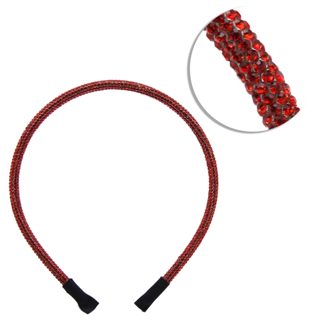 Full drill headband red