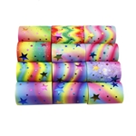 Gold Foil Grosgrain Ribbon
