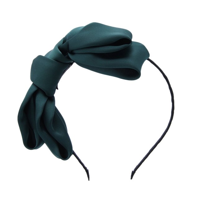 Bow headband Grass green