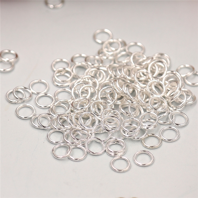 Closed circle Silver 0.6*4mm(0*0.2