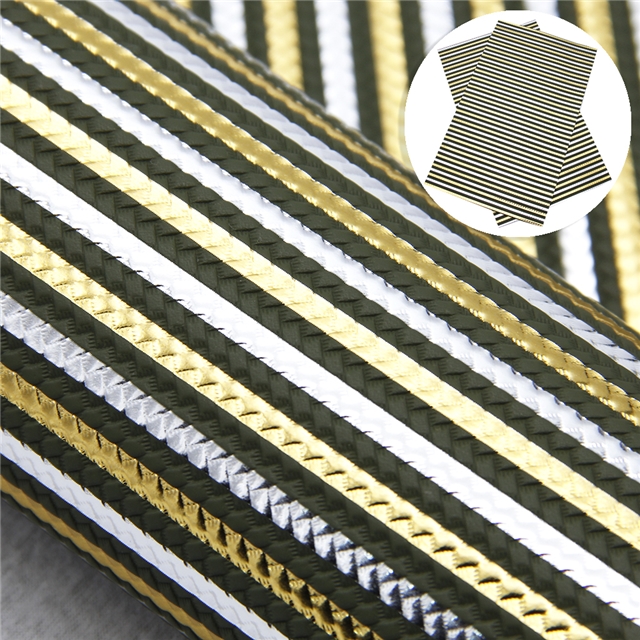 gold&silver synthetic leather bump texture weave pattern gold silver synthetic leather 20*33cm(7.9*13