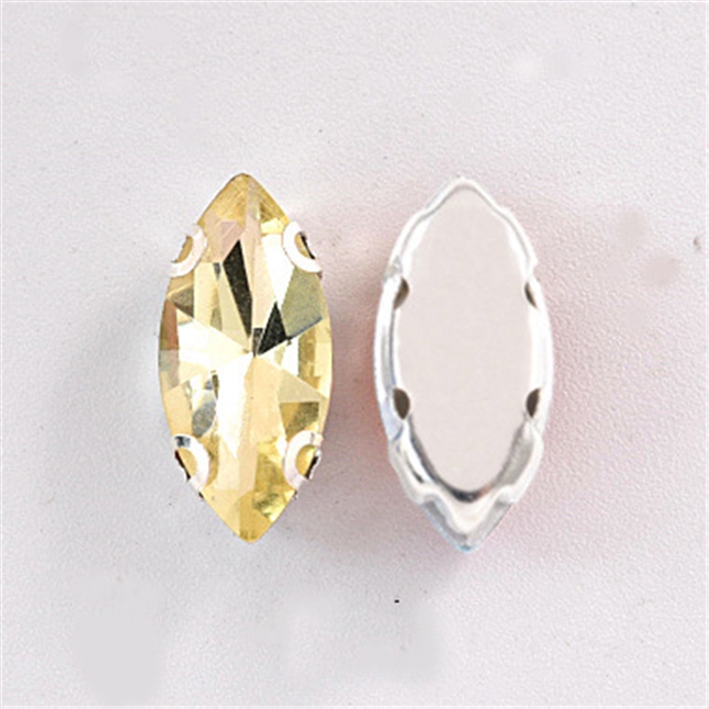 Horse eye claw drill Light yellow 9*18mm(3/8*0.7