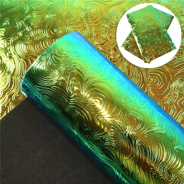 synthetic leather bump texture iridescent synthetic leather 20*33cm(7.9*13