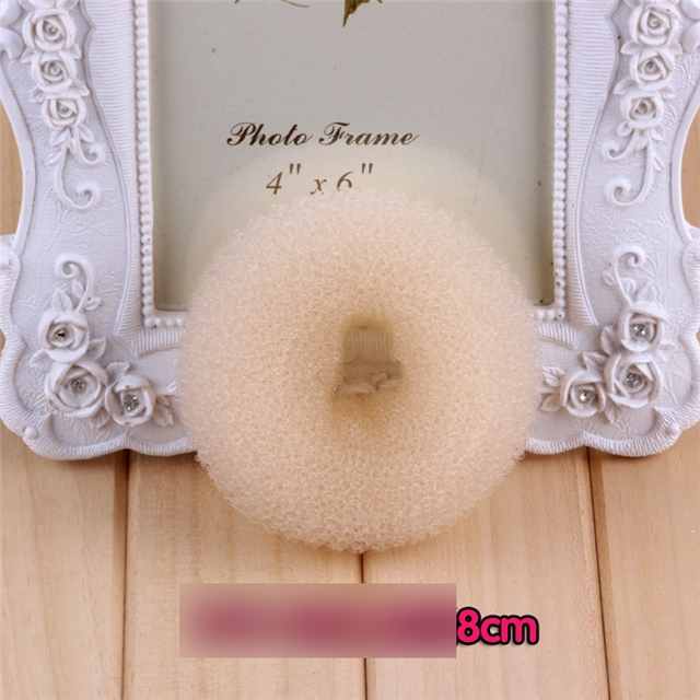Meatball head donut Beige 8cm(3.2