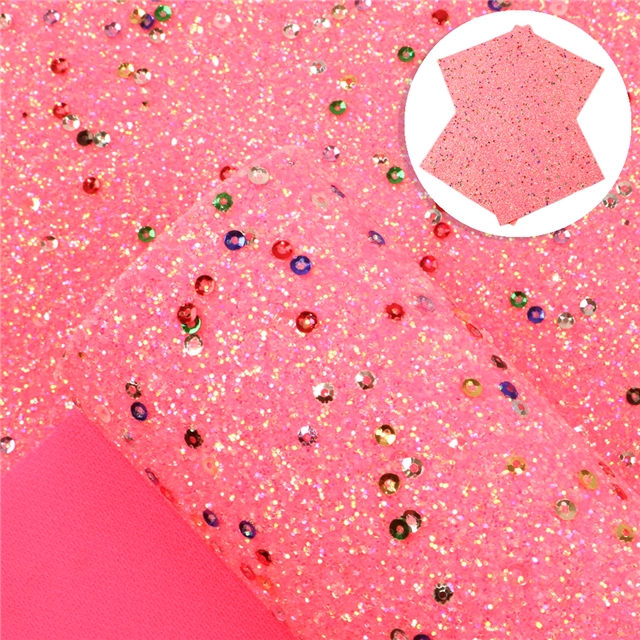 chunky glitter sequins  synthetic leather chunky glitter sequins synthetic leather 20*33cm(7.9*13