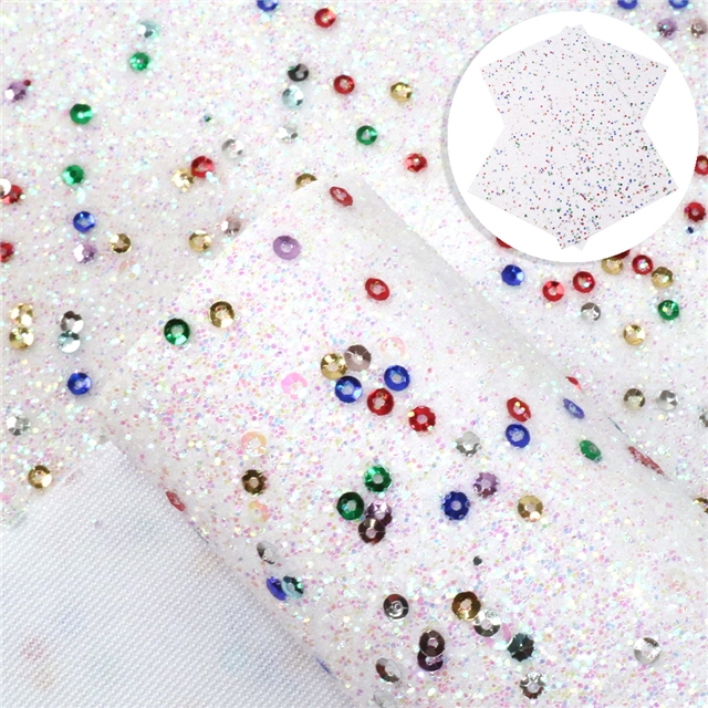 chunky glitter sequins  synthetic leather chunky glitter sequins synthetic leather 20*33cm(7.9*13
