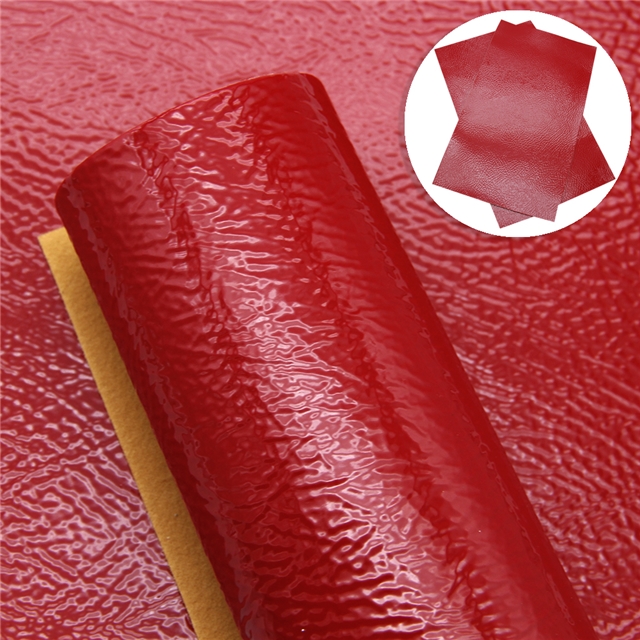 Smooth surface synthetic leather srystal papaya grain synthetic leather 20*33cm(7.9*13