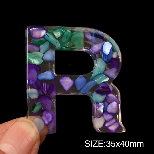 Resin crystal glue letter resins R