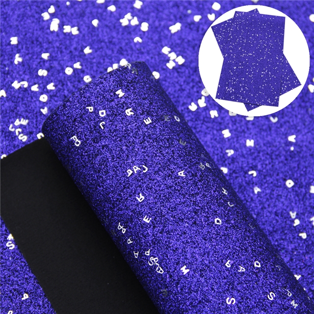 fine glitter sequins synthetic leather fine glitter letters sequins synthetic leather 20*33cm(7.9*13