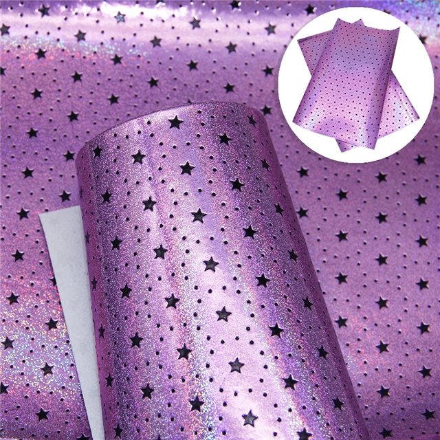 laser synthetic leather laser star synthetic leather 20*33cm(7.9*13