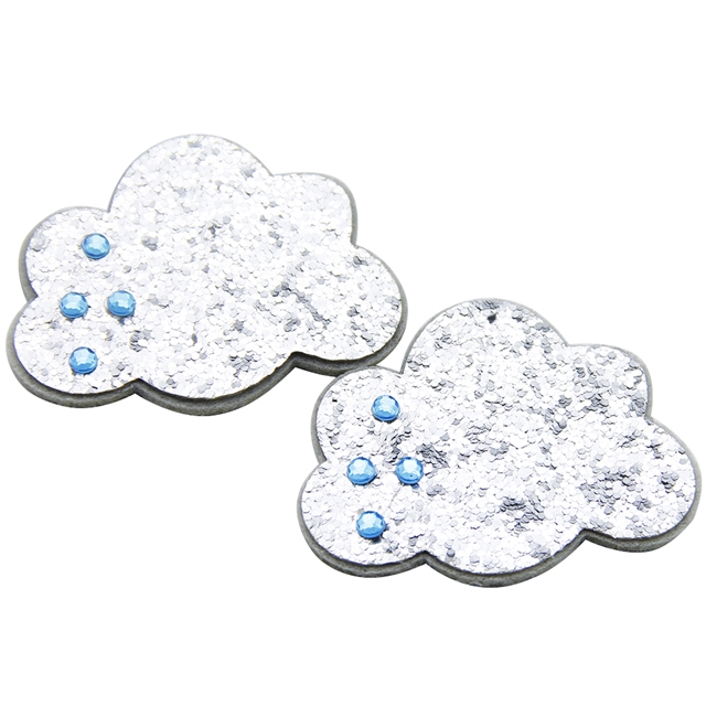 glitter glitter star moon hair accessories 56x45mm(1.8