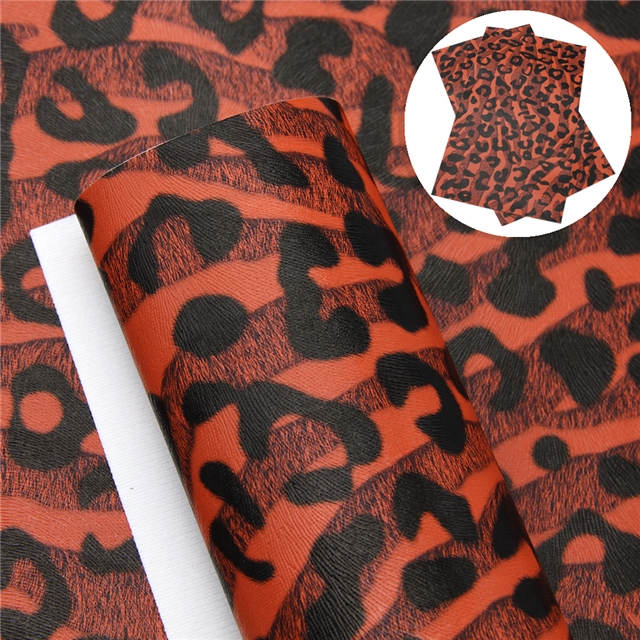 synthetic leather leopard print synthetic leather 20*33cm(7.9*13