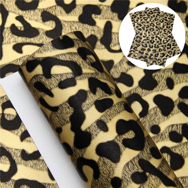 synthetic leather leopard print synthetic leather 20*33cm(7.9*13