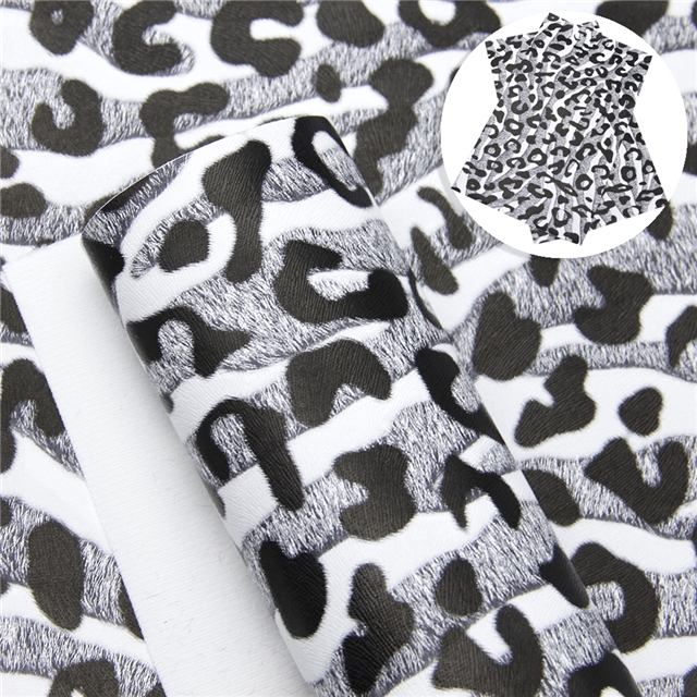 synthetic leather leopard print synthetic leather 20*33cm(7.9*13