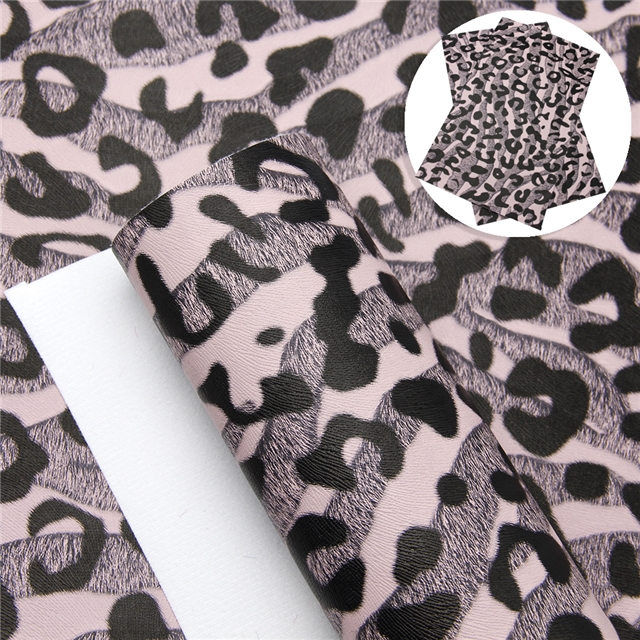 synthetic leather leopard print synthetic leather 20*33cm(7.9*13
