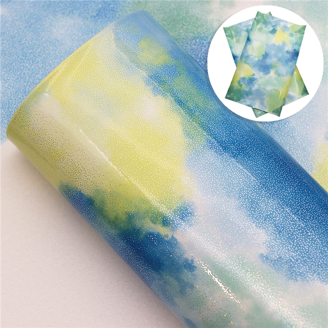 synthetic leather laser smooth ink synthetic leather 20*33cm(7.9*13