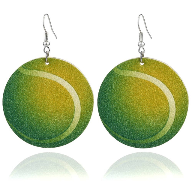 leather leather  earrings (2pcs/pack) 6#