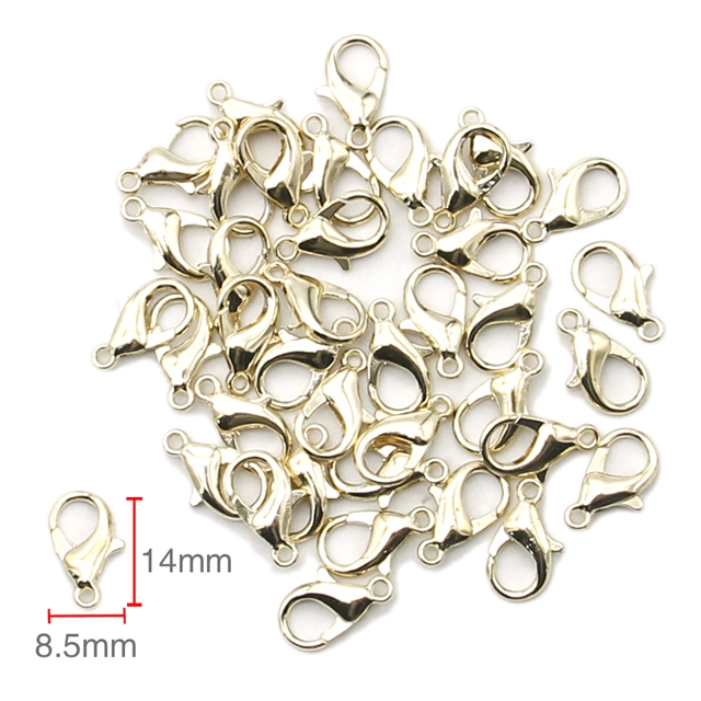 metal alloy lobster clasp KC gold,14mm(0.56