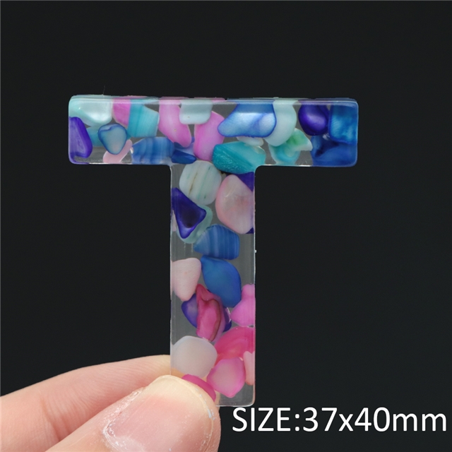 Resin crystal glue letter resins T