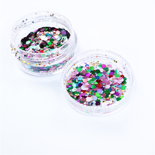 mixed color glitter packaging filler(OPP bag packaging)