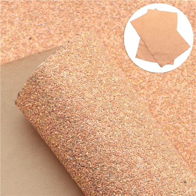 chunky glitter synthetic leather plain color chunky glitter synthetic leather 20*33cm(7.9*13