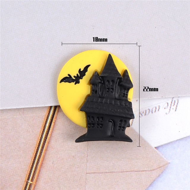 Resin 3d halloween resin accessories 5# yellow