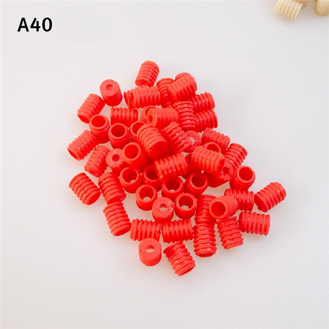 pvc Cord Locks Silicone Toggles red rib button