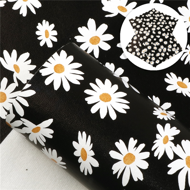 synthetic leather daisy synthetic leather 20*33cm(7.9*13