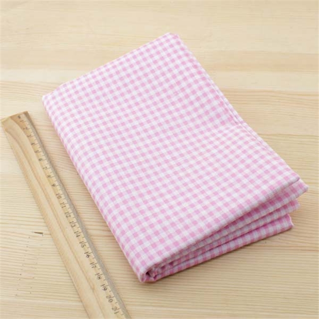 cotton 100% cotton fabric 3# grid 50*160cm(19.7*63