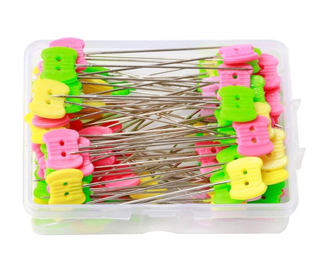 plastic flat head positioning pin two-hole buttons 100pcs/box
