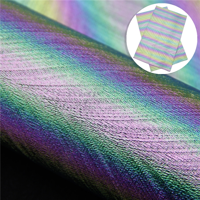 synthetic leather pearlescent iridescent synthetic leather 20*33cm(7.9*13