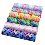 glitter Fish Scales synthetic leather