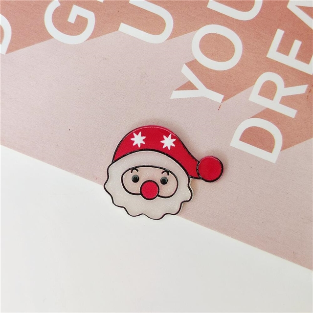 acrylic christmas series 3d relief acrylic accessories small santa claus